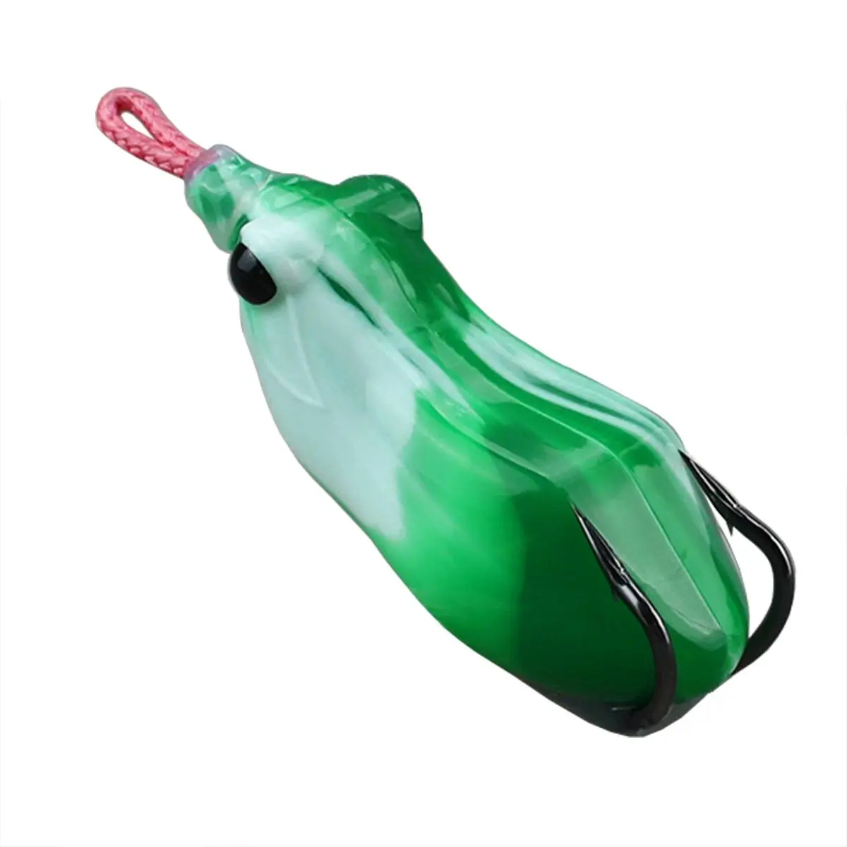 Top Water Rubber Soft Frog  Very Cheap Jump  Lure Casting Spinning  Plastic  Floating Toad Bait Temptation Top Water with Double Sequin Hooks Sequins 3D Eyes