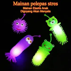 MAINAN ANAK SQUISHY LAMPU KARET BOLA MAINAN YOYO UBUR-UBUR CUMI GURIA KARET LAMPU