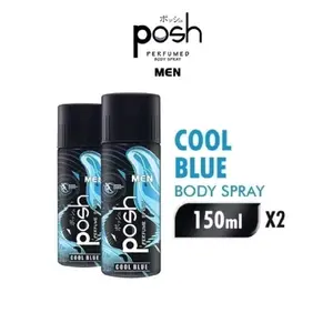 [Paket Isi 2] Posh Men Body Spray Cologne Botol Isi 2x150 ml