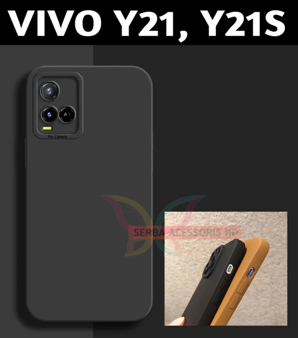 Case Macaron Pro Untuk Tipe VIVO Y21 VIVO Y21S Softcase Polos Pelindung Camera