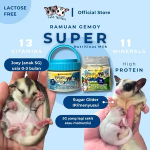 TARA TENTEN RAMUAN GEMOY SUPER for Joey Sugar Glider under 3 bulan dan Booster untuk SG dewasa