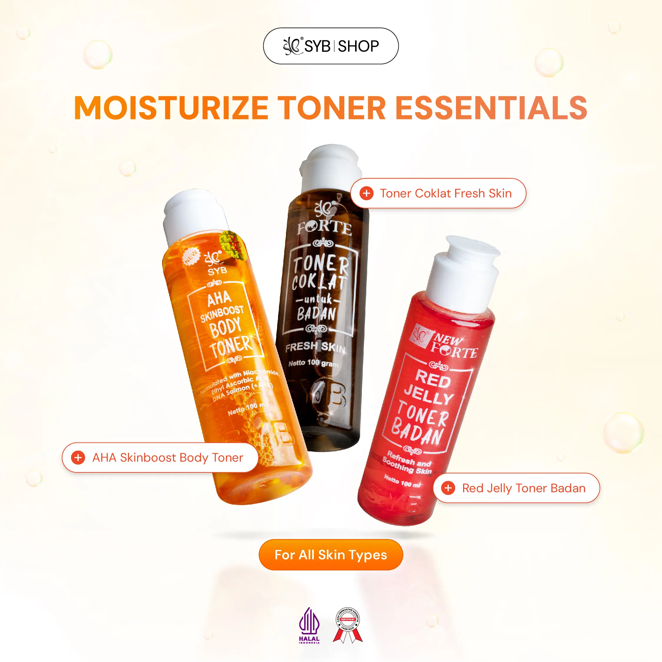 Toner Badan SYB AHA Skinboost Body Toner - Toner Badan Angkat Daki
