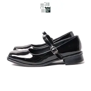 BWM COLLECTION Sepatu Pantofel Wanita Paskibraka Glossy Model Terbaru Hak 3cm Hitam Size 37-41 untuk Paskibra & Sekolah sepatu  paskibra
