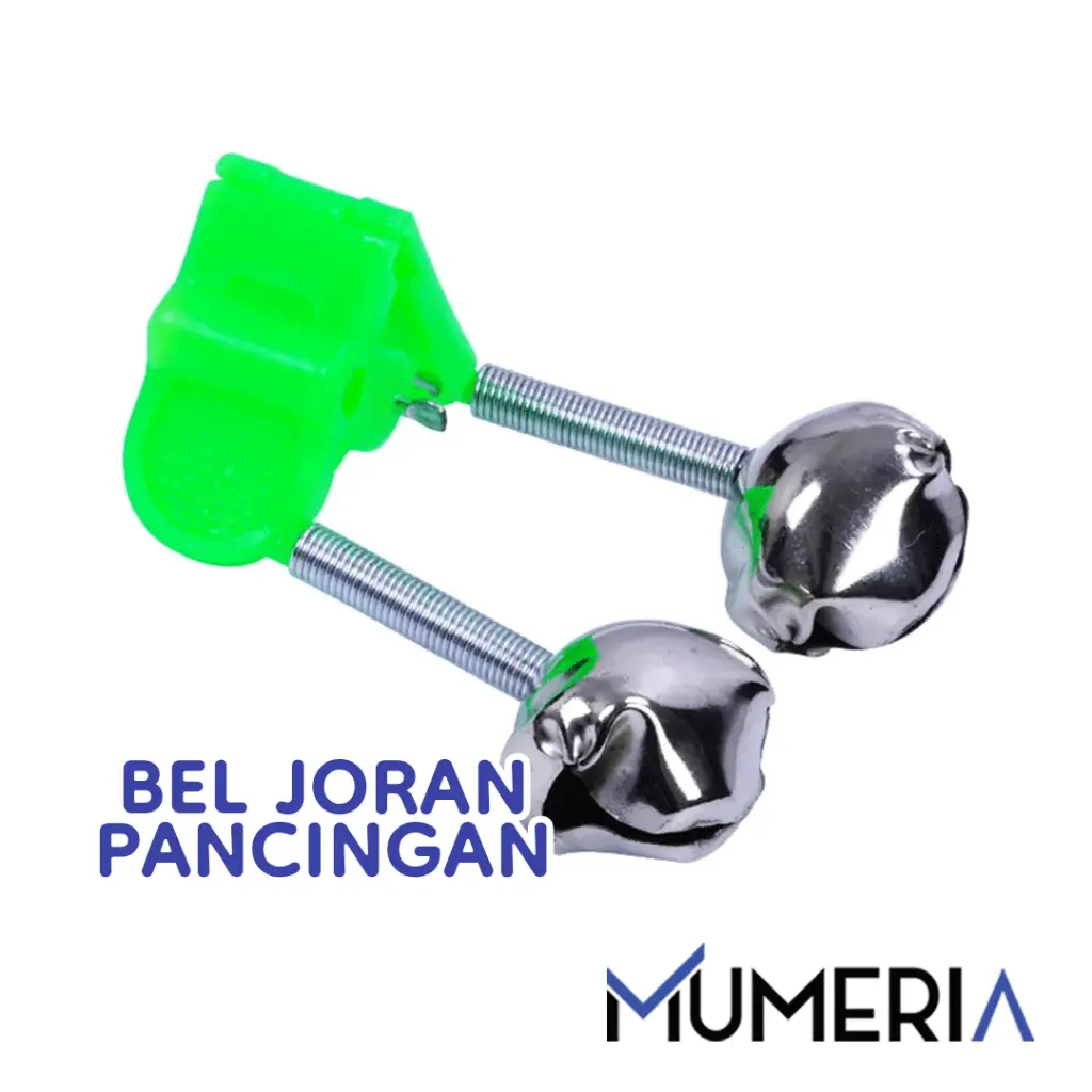 Lonceng Alarm Pancing Double Bel Joran Jepit Penanda Gondolan Ikan Aksesoris Mancing Fishing bells Double Ball Murah Praktis