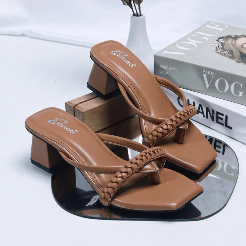 Sepatu Hak Wanita HANNA High Heels tali Jepit DS 02 Kasual Sandal
