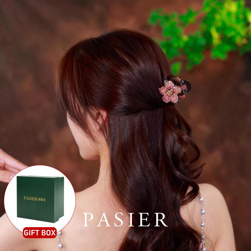 Hộp Quà PASIER Hoa Mùa Hè Sinh Nở Chất Liệu Acrylic Cao Cấp Giá Trị Cao Kẹp Tóc Cá Mập FS9416