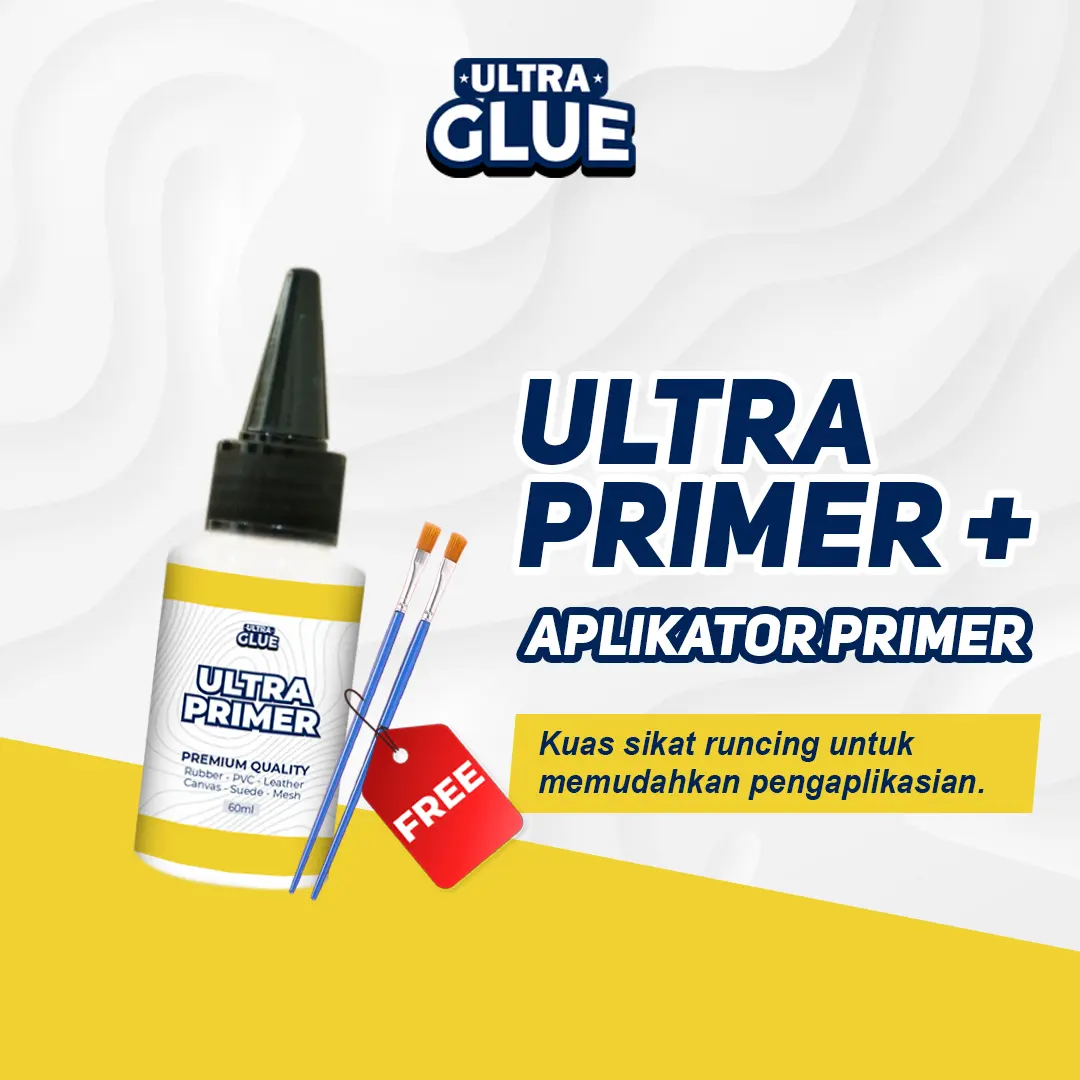 ULTRA PRIMER (FREE KUAS) - Primer Lem Sepatu Penguat Daya Rekat Lem  Shoe Hitam