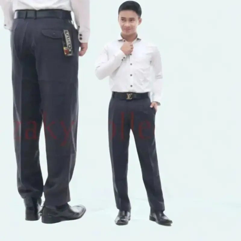 CELANA PANJANG FORMAL TWIST SLIM MODEL TERBARU BAHAN LICIN TERLARIS BERKUALITAS Dewasa Abu Hitam Kain Slimfit ankle Muda Navy Kerja Nyaman Pria Kantor 3