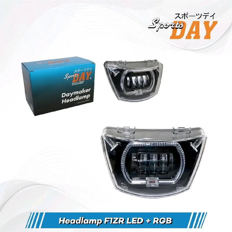 Headlamp Lampu Depan Day Fizr, Force 1 Assy + RGB LANGSUNG PASANG SPORTS DAY 0