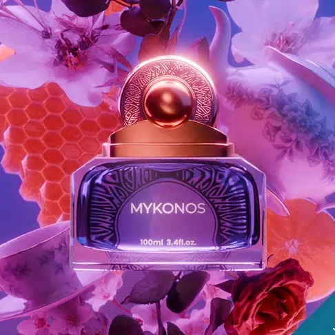 MYKONOS TEA POETRY || Extrait De Parfum || 100 ml Orange Perfume Wangi Bunga Hitam Teh Mawar Pria Elegant 2
