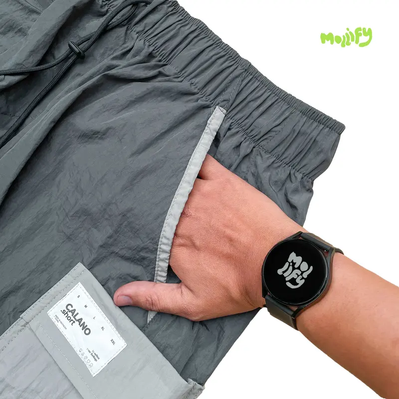 mollify calano spring - short pants stone grey key pocket | celana pendek saku samping | shortpants celana pendek pria wanita | Size M - XXL | Unisex Cargo 2