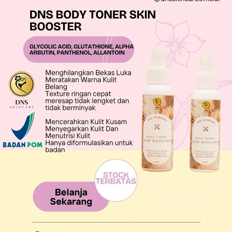 BELI 1 GRATIS 1 [ BODY TONER SKIN BOOSTER DNS ]