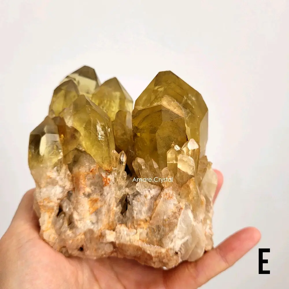 Raw Point CITRINE Quartz Kundalini Natural Crystal Batu Alam Kristal Kuarsa