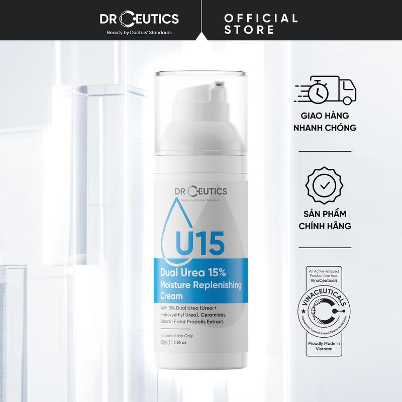 DRCEUTICS - Kem Dưỡng Ẩm Và Hỗ Trợ Phục Hồi Da Dual Urea 15% Moisture Replenishing Cream (35g)