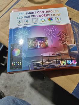 Product Review of Jalur lampu LED bunga api RGBIC, lampu USB 5V DC dengan Kawalan Aplikasi Bluetooth, penyegerakan bunyi dan muzik untuk hiasan dinding parti, Warna impian, Krismas, stok sedia from a**3 0