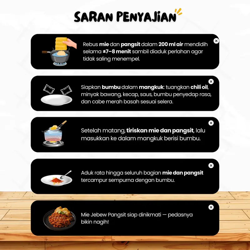 Paket Beli 3 Dapat 6 (Pangsit Rangu, Pangsit Keju, Mie Jebew + 3 Free Kripik Pangsit) Nyai Mercon Makanan Instan 4