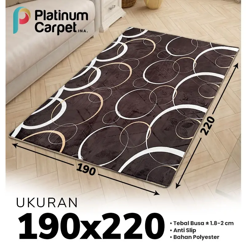Karpet Lantai Busa Malaysia Dekorasi Dragon Size 190x220 (JUMBO)