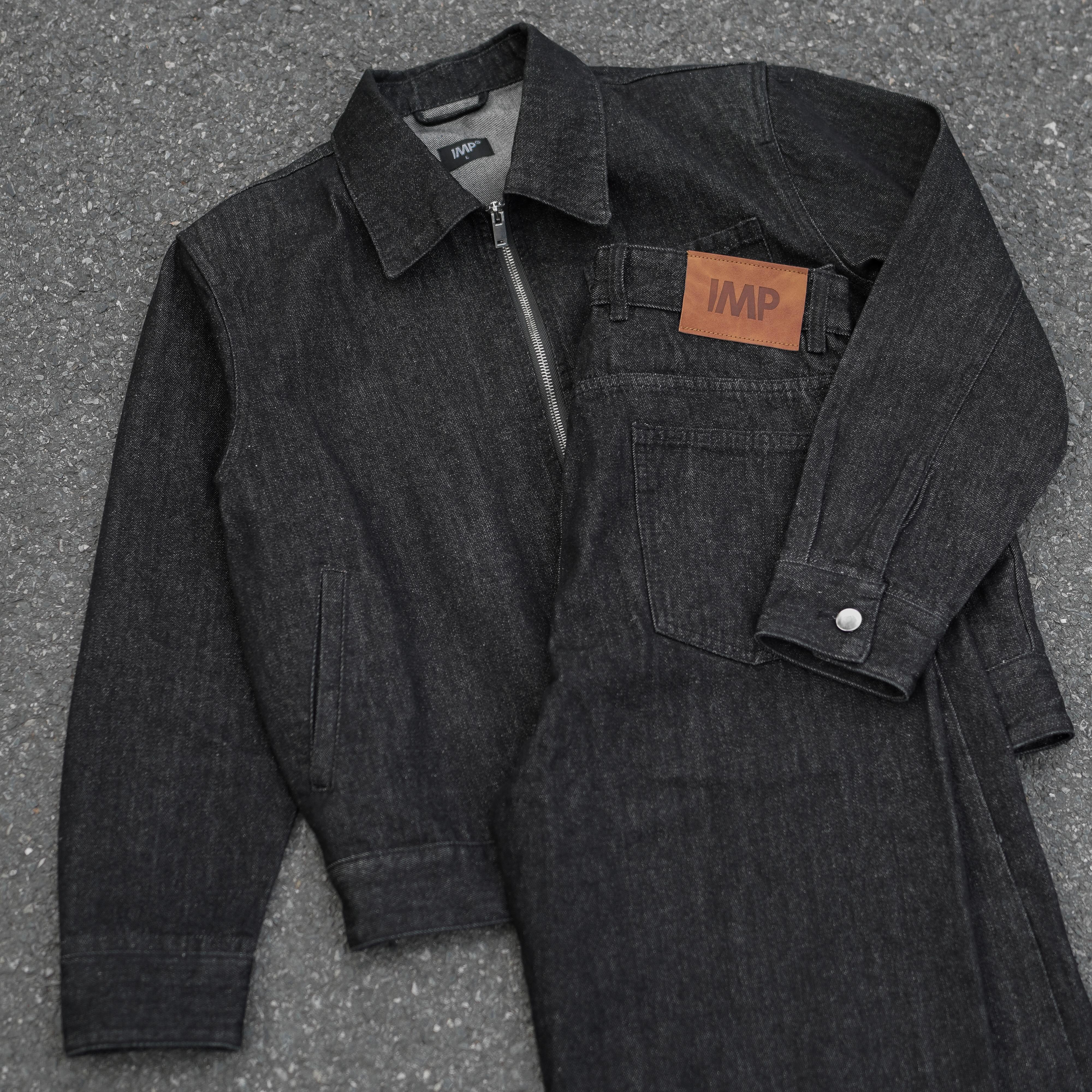 006 Áo khoác Denim Zip Jacket IMP - 006 phong cách trẻ trung, thanh lịch chất liệu 13oz cotton Rayon polyester form boxy, đã xử lý co rút_thumbnail_0