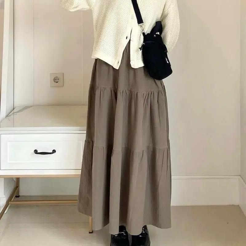 JZEM - Rok pantai elegan gaya casual korean style - rok kerja - rok rayon tebal tidak nerawang - rok ootd style - rok wanita termurah muat bb 70 kg - rok  kekinian Maxi Nyaman Panjang Rok tutu cantik 0
