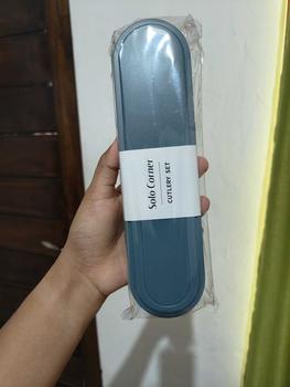 Product Review of OHSOME - Alba Sol Cutlery Set / Set Alat Makan / Satu Set Sendok Garpu Orange / Yellow / Green / Blue / Dark Green Kitchenware from d**a 1