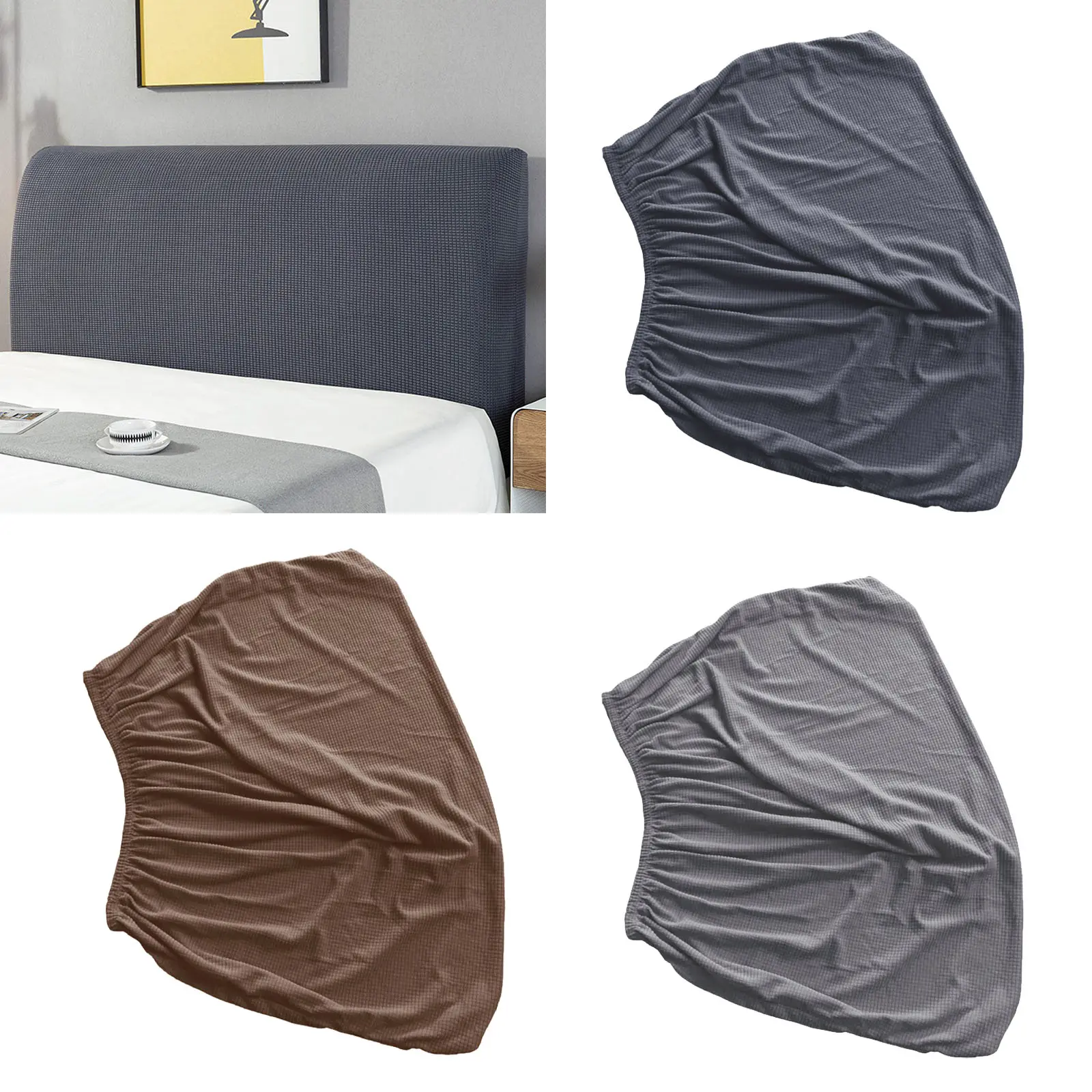 Bed Headboard Cover Stretch Bed Backrest Cover Removable Soft Dustproof Bed Stretch Bed Backrest Cover Bed Head Cover