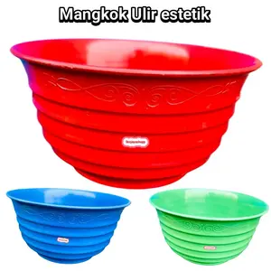 PAKET HEMAT isi 12 Pcs Mangkok Ulir Estetik Mangkok Plastik Bunga PAKET HEMAT isi 12 Pcs Mangkok Ulir Estetik Mangkok Plastik Bunga