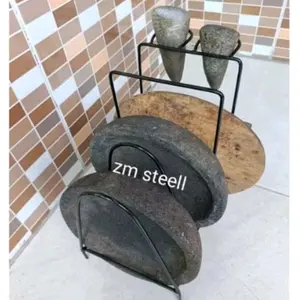 rak cobek dan telenan tempat pisau dapur Besi