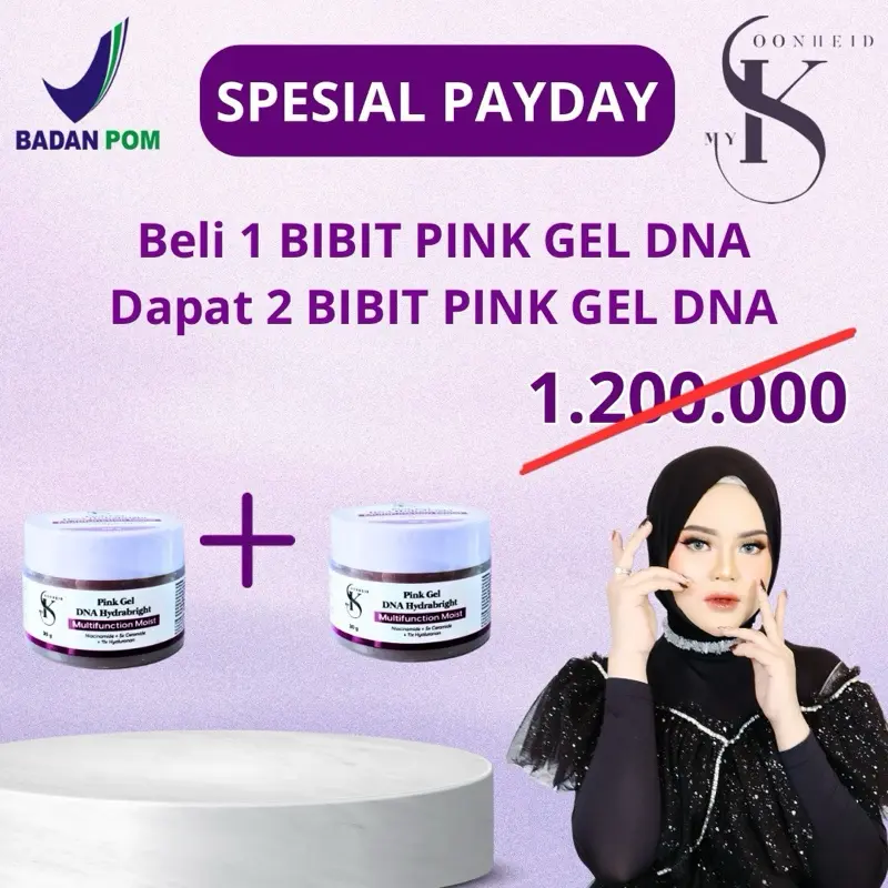 (DAPAT 2) BELI 1 BIBIT PINK GEL DNA + DPT 1 BIBIT PINK GEL DNA