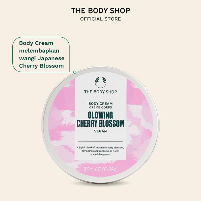 Gambar The Body Shop Glowing Cherry Blossom Body Cream 200ml - 126440031, Standar dari The Body Shop Indonesia Store Kota Tangerang Selatan Tokopedia
