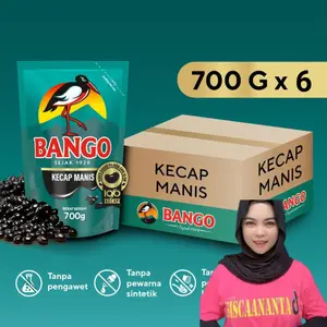 [EXCLUSIVE SISCAANANTA] Bango Kecap Manis Kemasan Pouch Refill 700g Isi 6
