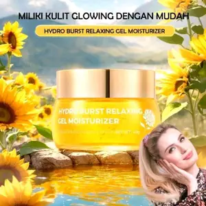 MOISTURIZER Hydro Burst Relaxing GEL Perawatan Wajah Shine Russia + Melembabkan Kulit, Mengurangi Garis Halus, Memperbaiki Lapisan Kulit Yang Rusak & Mencerahkan