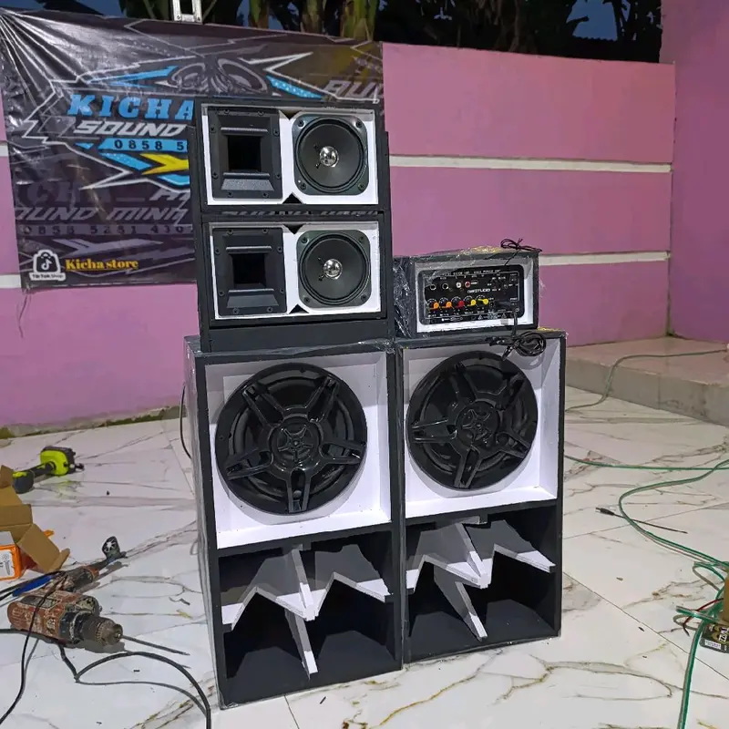 Paket 8 inch Cbs nogosari Sound Miniatur siap bunyi Bluetooth Speaker salon Bass 0