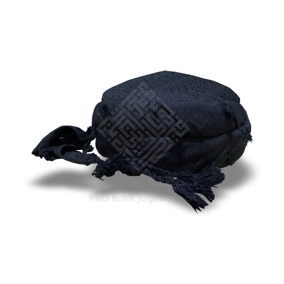 Peci Batik Jogokariyan - Motif ARAFAT HITAM POOS - PECI BATIK - KAIN ARAFAT ASLI - PECI - KOPIYAH MUSLIM - HITAM - KEREN Kopiah Songkok