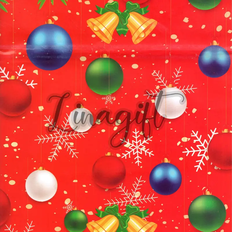 ( 5 Lembar ) SR NATAL - KERTAS KADO GLOSSY - GIFT WRAP PAPER XMAS SANTA MERRY CHRISTMAS 3