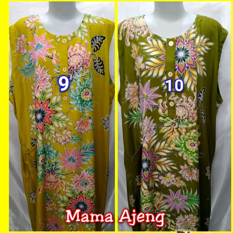 Daster Batik Kencana Ungu Label Biru Yukensi tipe 32 Katun Bunga Santai 3