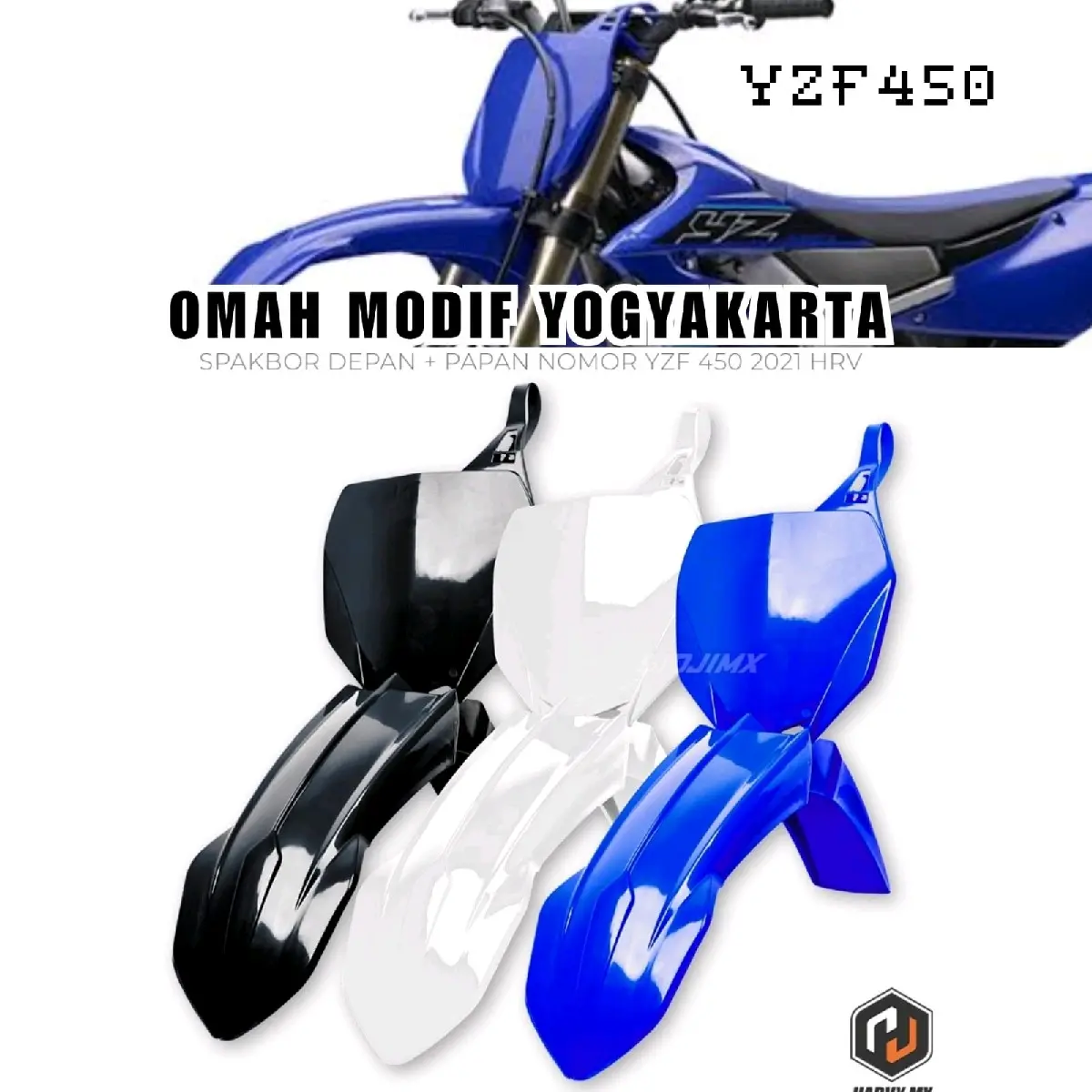 Spakbor depan YZF 450 papan nomer YZF450 slebor depan plat number YZ 450 Motorcycle