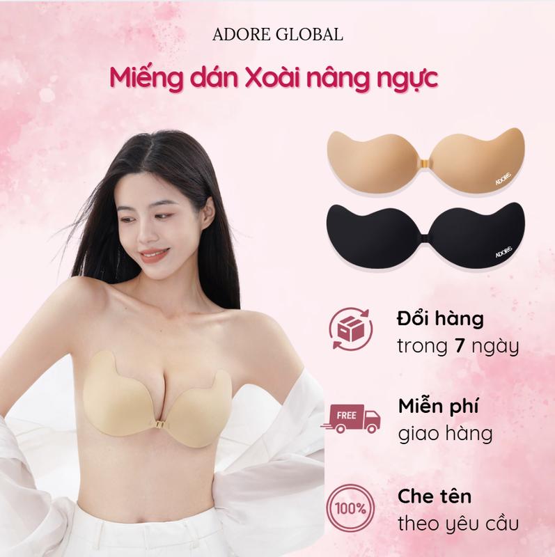   ADORE  Miếng Dán Xoài Cài Trước Tạo Khe Gom V1 Bám Dính Tốt Bra Nữ Mỏng Nhẹ Thoải Mái Bra Dán Nâng V1 Tạo Khe 