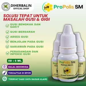 Obat Abses Gusi, Gusi Bengkak, Gusi Berdarah, Penghilang Benjolan Pada Gusi Propolis SM 6ml