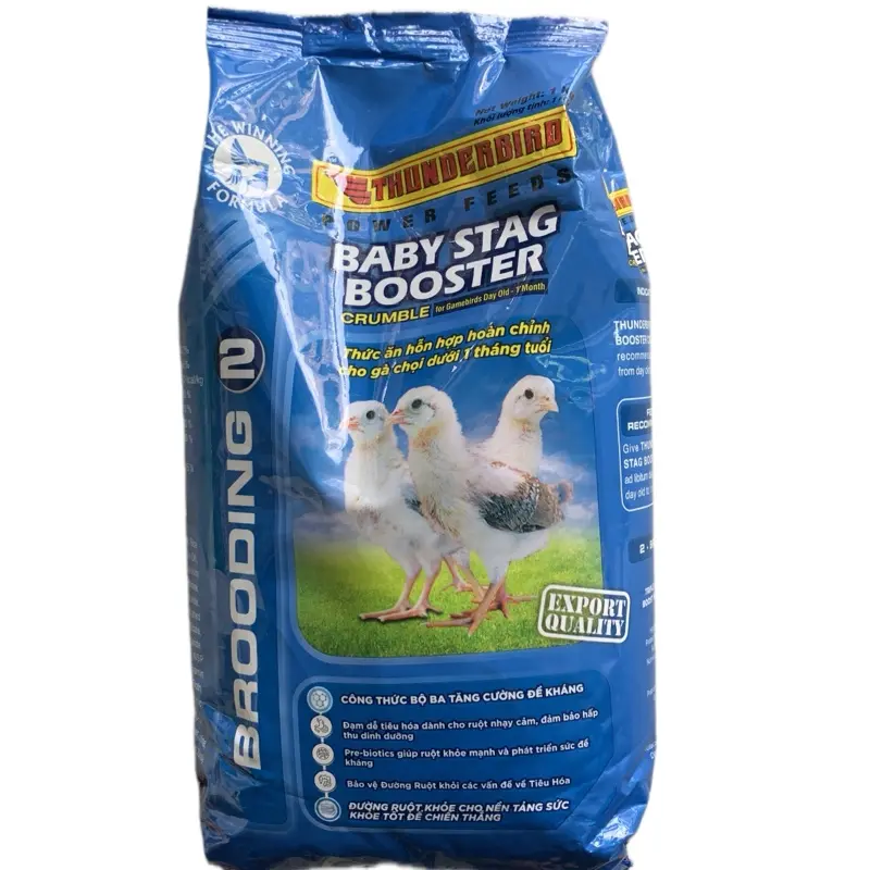 Thức ăn cho gà con hàng nhập giúp gà con mau lớn khỏe mạnh dạng túi 1 kg 2