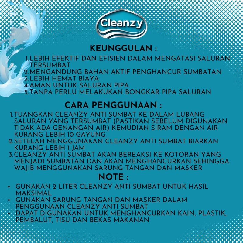 Product Introduction of Paket Combo 2 Botol Cleanzy Bio Tank Solusi Septictank Penuh dan Cleanzy Anti Sumbat Solusi Pipa Tersumbat saluran tersumbat 16