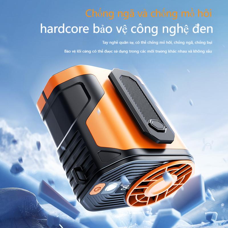Quạt Đeo Thắt Lưng Cầm Tay 3 Trong 1 ZOLURA Có Màn Hình LED Gió Mạnh 100 Bánh Răng Có Thể Sạc Lại F83