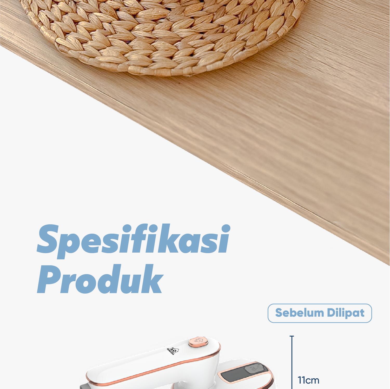 Pandaoma Setrika Uap Vulga Setrika 2in1 Setrika Mini Setrika Portable Cepat Panas