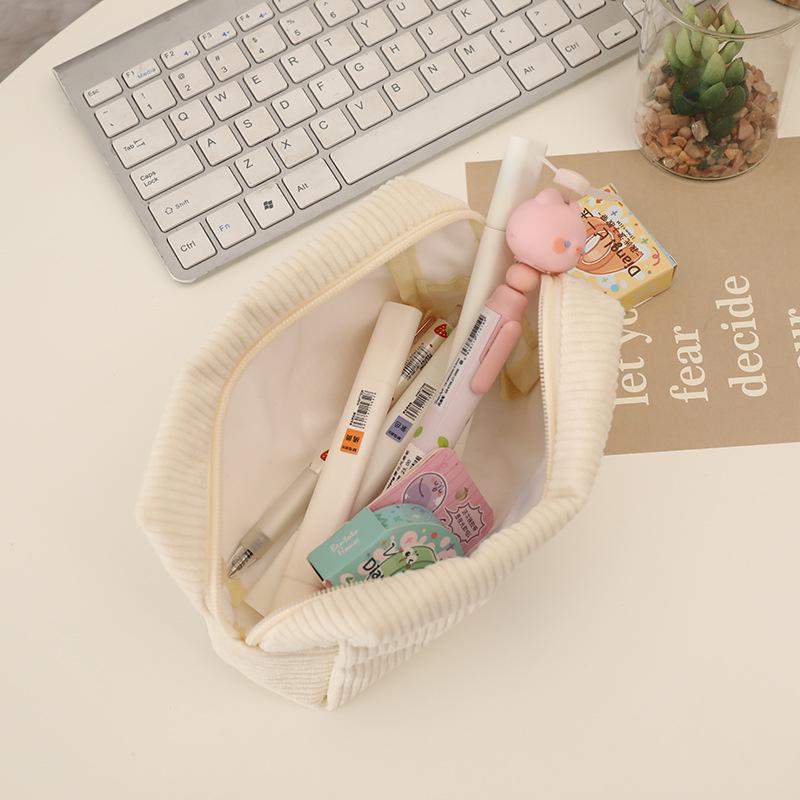 Product Introduction of Túi Đựng Mỹ Phẩm Di Động Cho Nữ, Túi Đựng Đồ Du Lịch Phong Cách Hàn Quốc, Thêu Hoa Bag Da Kem 14