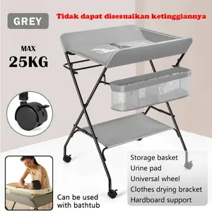Meja Tempat Ganti Popok Bayi/ Meja Ganti Popok Bayi Meja bayi Meja Multifungsi Bayi Newborn Memiliki roda