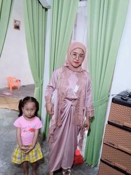 Product Review of SET OUTER FUJI dress lebaran/ kodangan pesta termurahhh baju kondangan kekinian baju one set outer set brukat mewah wanita baju bridesmaid wanita Muslim Panjang Gamis Setelan from i** M**a D**K 0