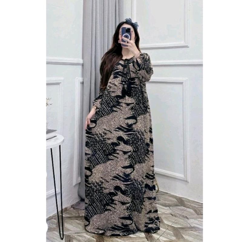 Gamis tasel gamis kekinian gamis terbaru gamis balon Muslim Dewasa Dress 1