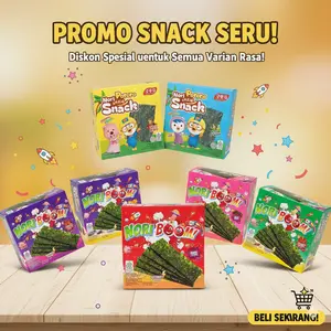 NORIBOOM SNACK RUMPUT LAUT 1 DUS : 5 BOX | PAKET HEMAT NORIBOOM 5 RASA