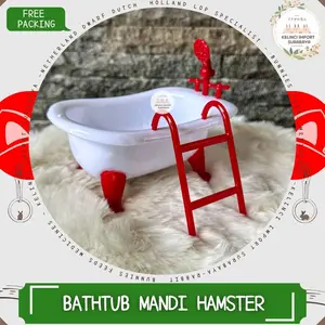 Tempat Mandi Hamster BATHTUB - Sand Bath Place Model Bathtub Lucu