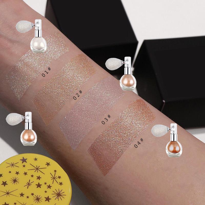 Product Introduction of Brightening Body Glitter Powder Spray Highlighter High Gloss Shimmer Sparkle Make Up Makeup Product For Face Nail Cosmetic 29
