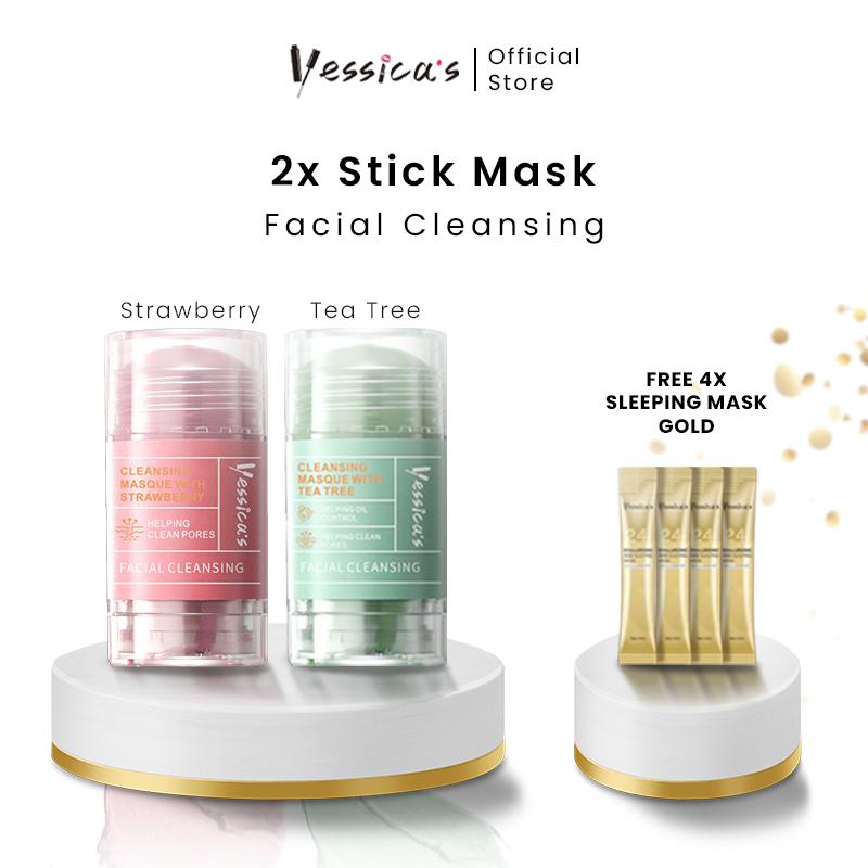 FYC - Yessica's Tea Tree & Strawberry Anti Pores & Acne Clay Stick Mask 6